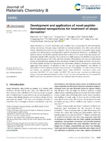 Atopic peptide paper